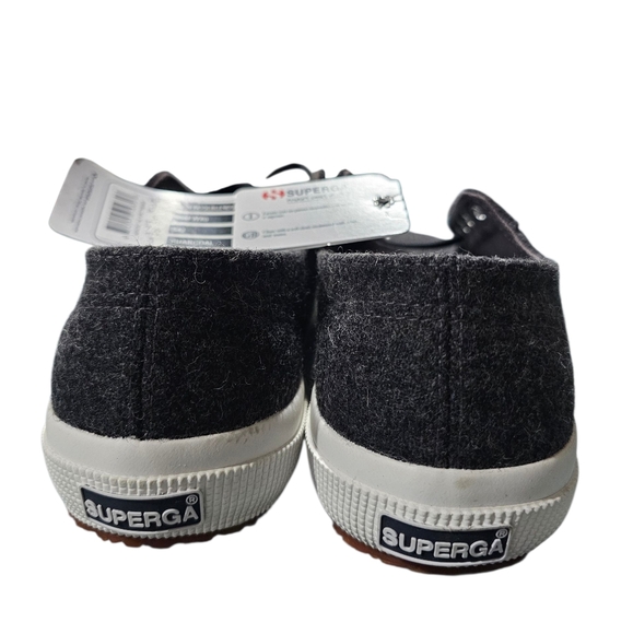 Superga 2750 Wool Blend Sneakers - Grey White NEW NO BOX W7.5 - Picture 2 of 7